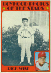 1972 Topps Baseball Cards      345     Rick Wise KP
